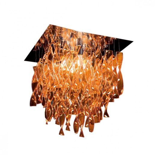 AURA 45 arancio foglia oro - Plafoniere da soffitto - AXO LIGHT
