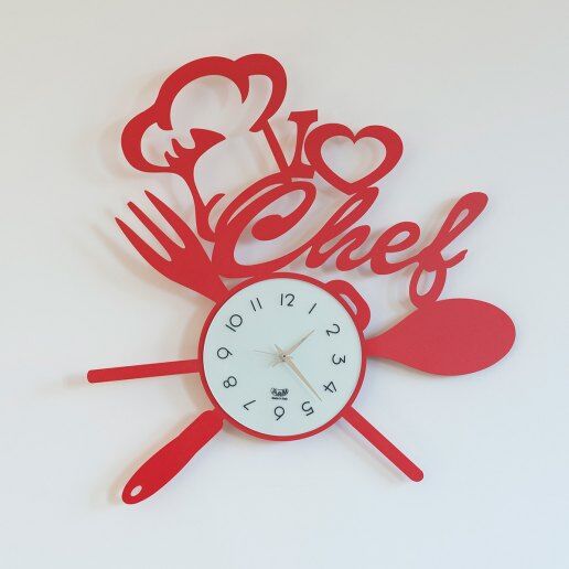 I Love Chef - Orologio da Parete - Arti e Mestieri