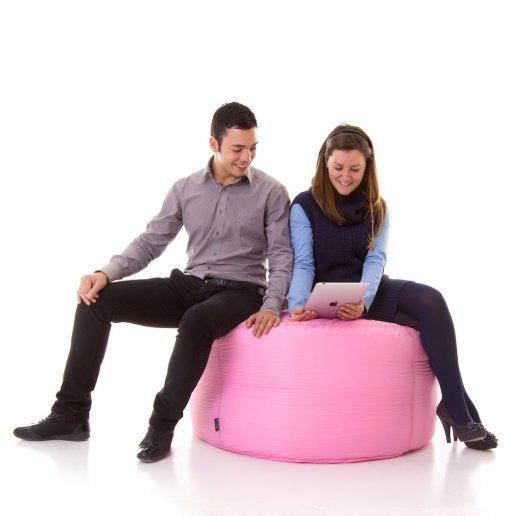 Avalon Pouf Disco 100 Jive Imbottito Made in Italy Diam. 100 cm, Alt. 50 cm