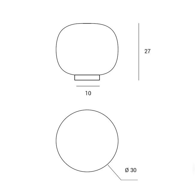 Bombo 30 - Lampada da tavolo - MILOOX