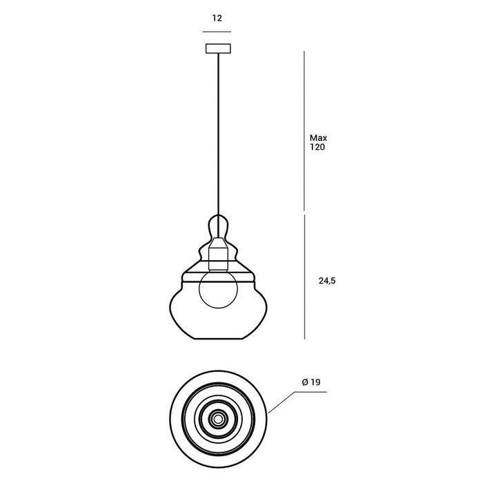 Adone - Lampadario a sospensione - Miloox