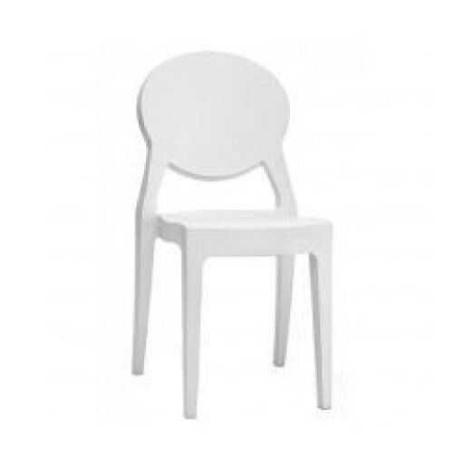Igloo Chair Sedia Design Scab Design - Bianco Pieno Ignifuga