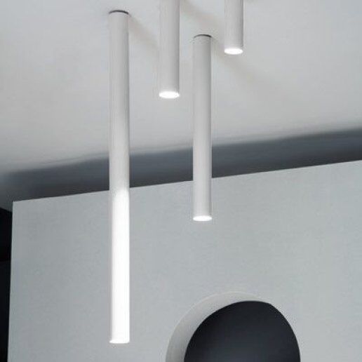 A - TUBE GRANDE BIANCO - Plafoniera da soffitto - STUDIO ITALIA DESIGN