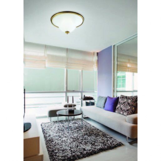 Armonie diam. 45,50 cm vetro satinato bianco - Plafoniera moderna - ALBANI LIGHTING