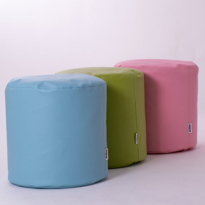 Avalon Pouf Cilindro Jazz Similpelle Diam. 50 cm, Alt. 50 cm