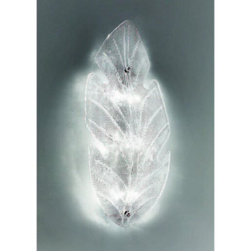 Granfoglia h 40cm in cristallo - applique moderna - ALBANI LIGHTING