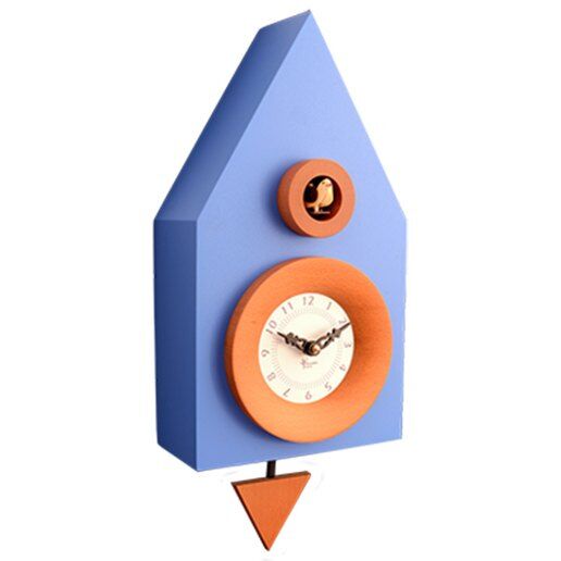 Dark blu Orologio da parete con pendolo e cucù PIRONDINI