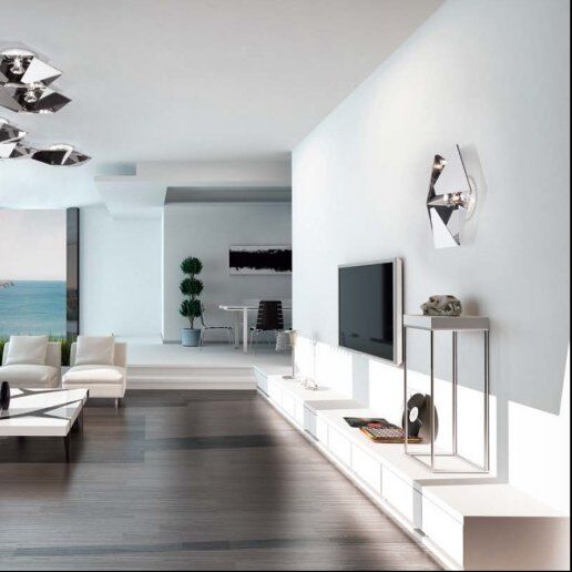 Aline 271/app nichel nero (acciaio inox) - Applique da parete - PATRIZIA VOLPATO