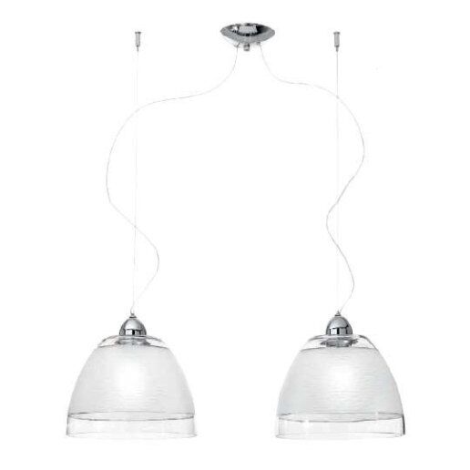 DORIS 2 luci satinato - Lampadari e sospensioni - ROSSINI ILLUMINAZIONE