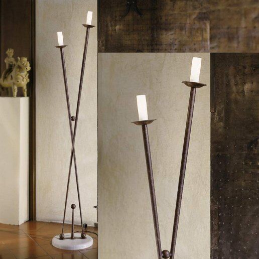 SVEVA 2 LUCI - Lampada da terra, piantana - FRATELLI BRAGA