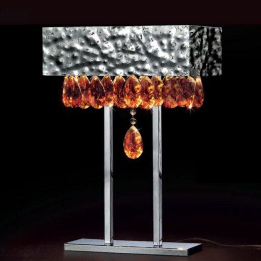 Magma 0450/lg ambra (oro 24 carati)- Lampada da tavolo - PATRIZIA VOLPATO