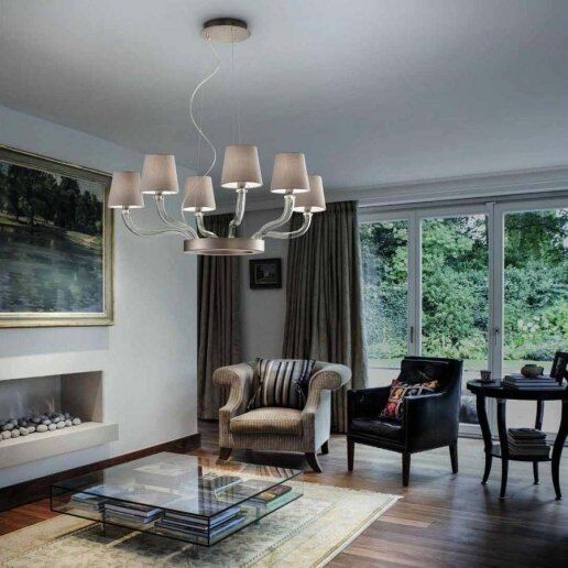 MARGARETH 6 luci - Lampadari e sospensioni - SILLUX