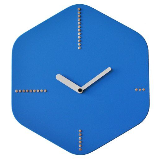 Hexagon blu chiaro - Orologio da parete - PIRONDINI