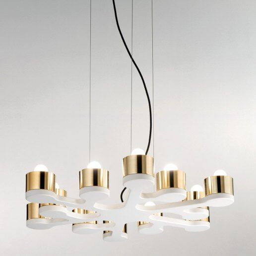 Parmelia sp 12 bco or cr flu - Lampadario, sospensione - NOIDESIGN