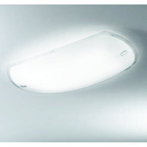 Gio largh. 76,60cm vetro bianco lucido - Plafoniera moderna - ALBANI LIGHTING