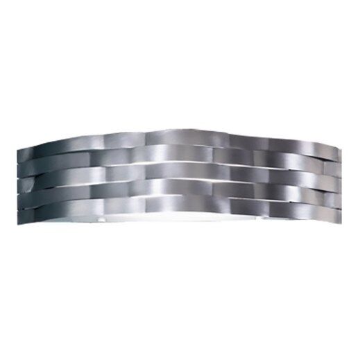 Flutti L52 cm alluminio bucciato - Applique da parete - GIBAS