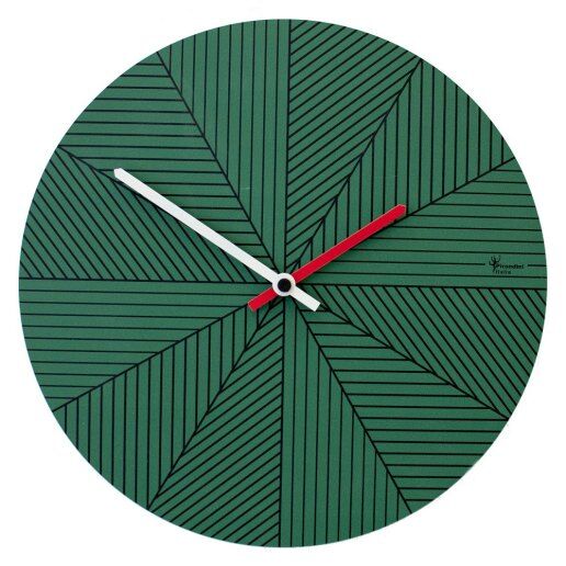 Cronofilla primavera (verde) - Orologio da parete - PIRONDINI