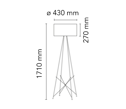 Ray Floor - lampada da terra -  Flos