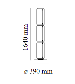 Noctambule Floor High Cylinder - Lampada da terra - Flos