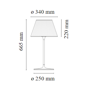 Romeo Moon Table - lampada da tavolo -  Flos