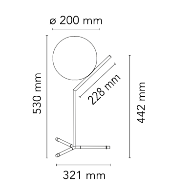 IC Lights Table High - lampada da tavolo - Flos