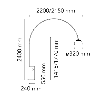 Arco Led - lampada da terra - FLOS