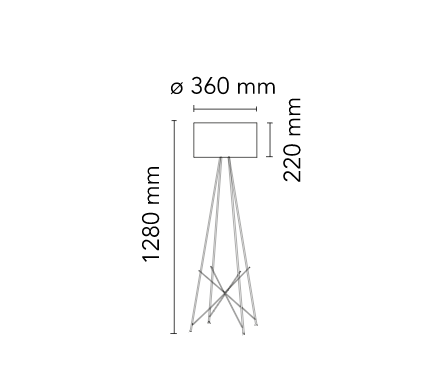 Ray Floor - lampada da terra -  Flos