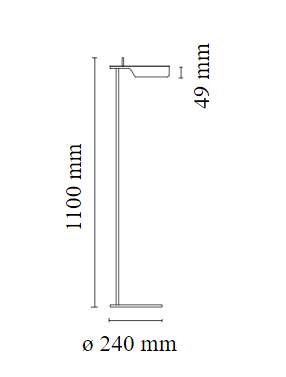Tab Floor - lampada da terra - Flos