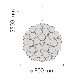 Taraxacum 88 Suspension 1 -lampada a sospensione- Flos