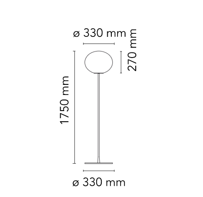 Glo-Ball Floor - Lampada da terra- Flos