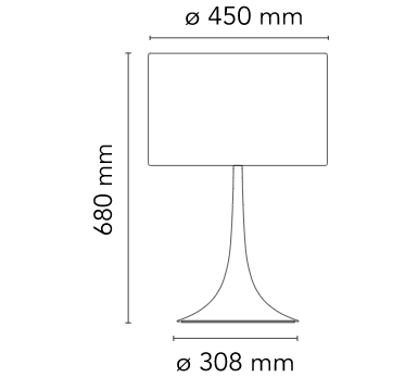 Spun Light Table - Lampada da tavolo - Flos