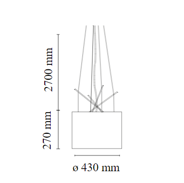 Ray Suspension - lampada a sospensione -  Flos