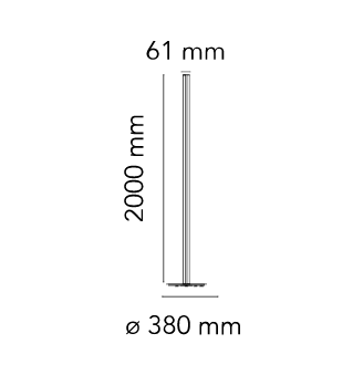 Coordinated Floor - lampada da pavimento - Flos