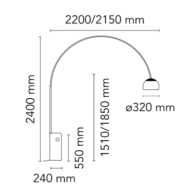 Arco - lampada da terra - FLOS