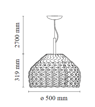 Tatou Suspension  - lampada a sospensione - Flos