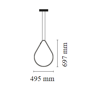 Arrangements Drop Up- lampadario a sospensione - Flos