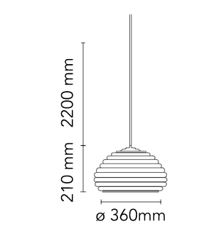 Splgen Bräu - Lampadario a sospensione - Flos