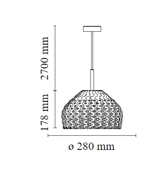 Tatou Suspension  - lampada a sospensione - Flos