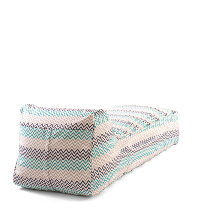 Pouf lettino Willow in tessuto Funny per esterno dim: 190x80x65 cm