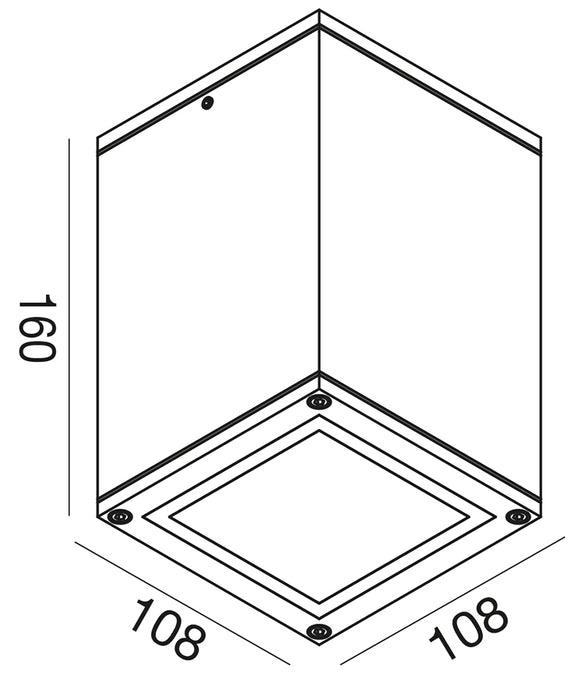 Amon - Applique quadrata - GEA LUCE