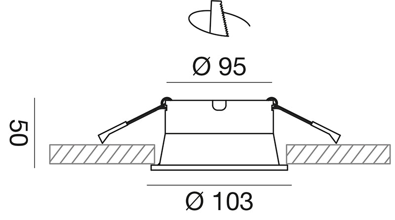 Vega - Faretto piccolo - GEA LUCE