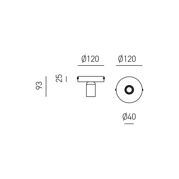 Point - Plafoniera da soffitto/Applique - GEA LUCE