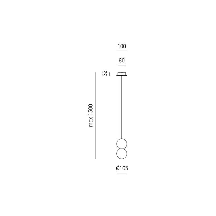 Sfera S - Lampadario a sospensione - GEA LUCE