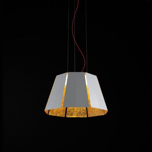 Corolla media bianco-oro (nero) - Lampadario, sospensione - NOIDESIGN