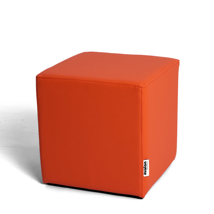 Avalon Pouf Rigido Cubo Similpelle Mamba Trendy Larg. 35 cm, Prof. 35 cm, Alt. 35 cm