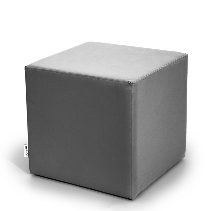 Avalon Pouf Rigido Cubo Similpelle Mamba Trendy Larg. 45 cm, Prof. 45 cm, Alt. 43 cm