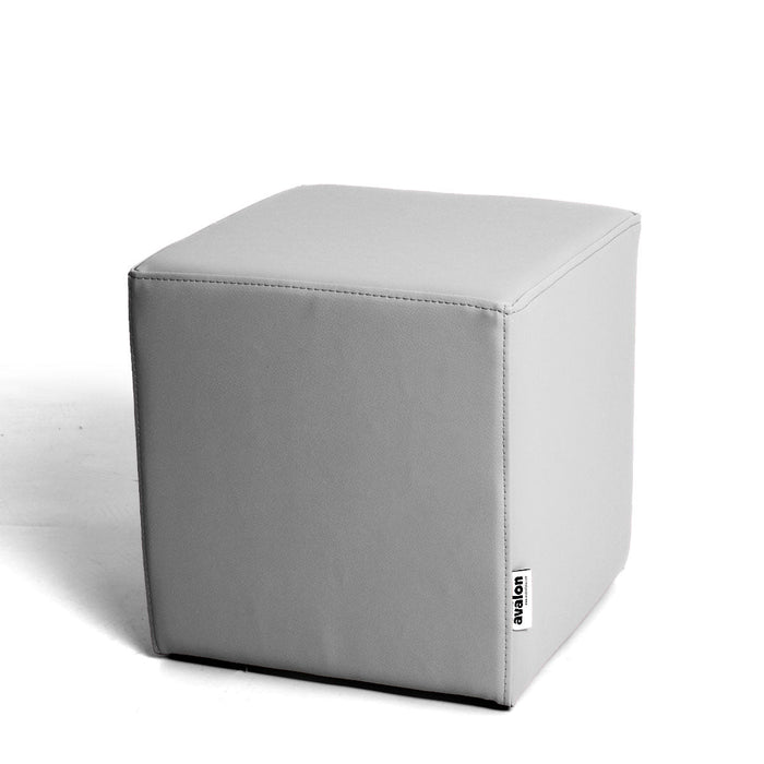 Avalon Pouf Rigido Cubo Similpelle Mamba Trendy Larg. 35 cm, Prof. 35 cm, Alt. 35 cm