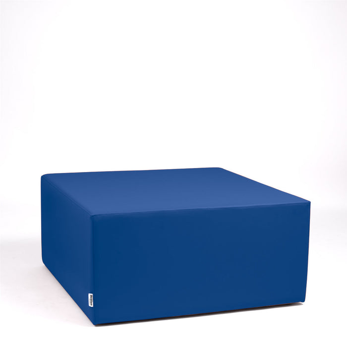 Avalon Pouf Rigido Cubo Similpelle Mamba Trendy Larg. 90 cm, Prof. 90 cm, Alt. 43 cm