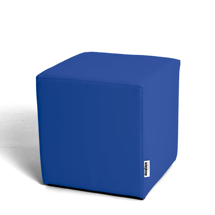 Avalon Pouf Rigido Cubo Similpelle Mamba Trendy Larg. 35 cm, Prof. 35 cm, Alt. 35 cm