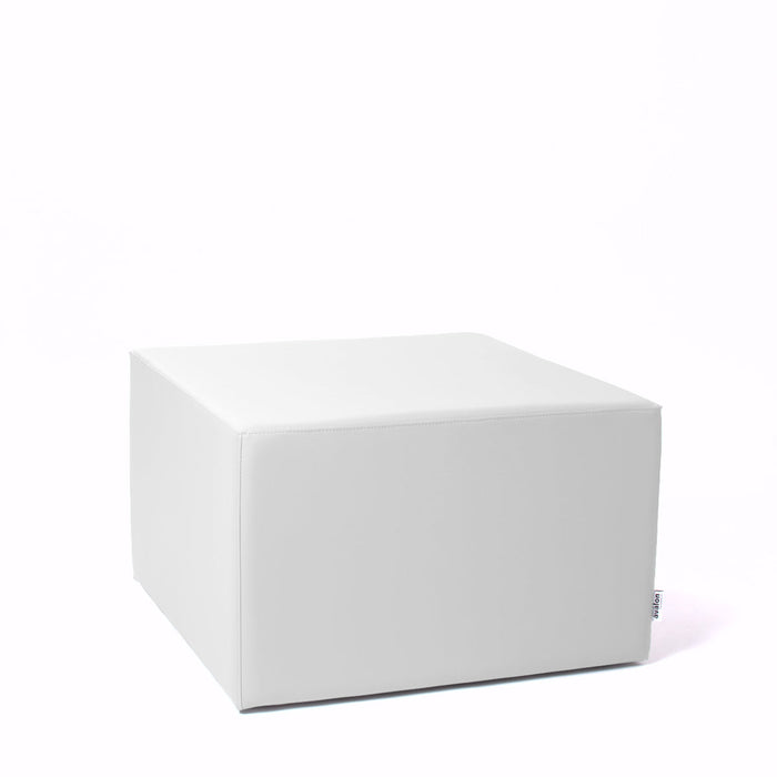 Avalon Pouf Rigido Cubo Similpelle Mamba Trendy Larg. 70 cm, Prof. 70 cm, Alt. 43 cm